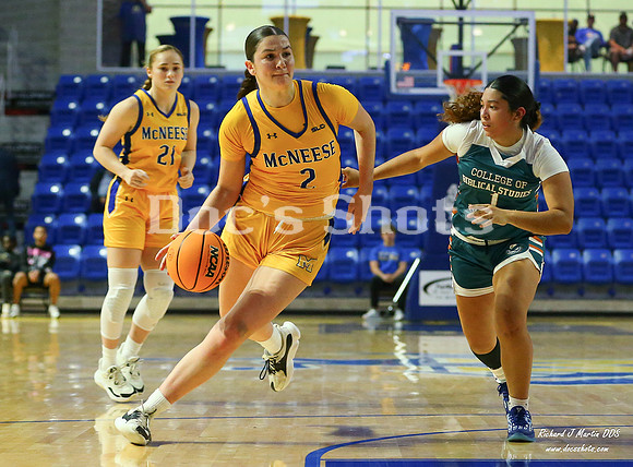 McNeese Cowgirlss Basketball Game with U. of Bible Studies 2024