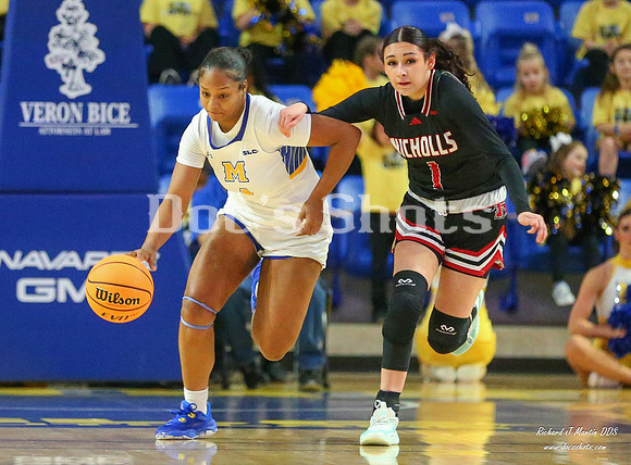 McNeese Cowgirlss Basketball Game with Nicholls 2025